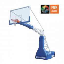 Стойка баскетбольная мобильная Hydroplay Official , вынос 3,25 м, одобрение FIBA