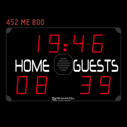 Табло для игровых видов спорта 1 модуль, видимость 60 м. названия команд HOME-GUESTS