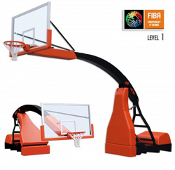 Стойка баскетбольная передвижная модели Hydroplay ACE. Сертификат FIBA.