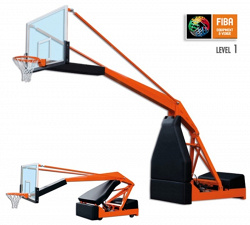 Стойка баскетбольная передвижная модели Hydroplay FIBA 2.0. Сертификат FIBA.